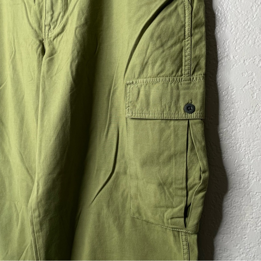 Madewell Garment-Dyed Low-Slung Straight Cargo Pants Classic Olive Green NWT - Picture 6 of 9